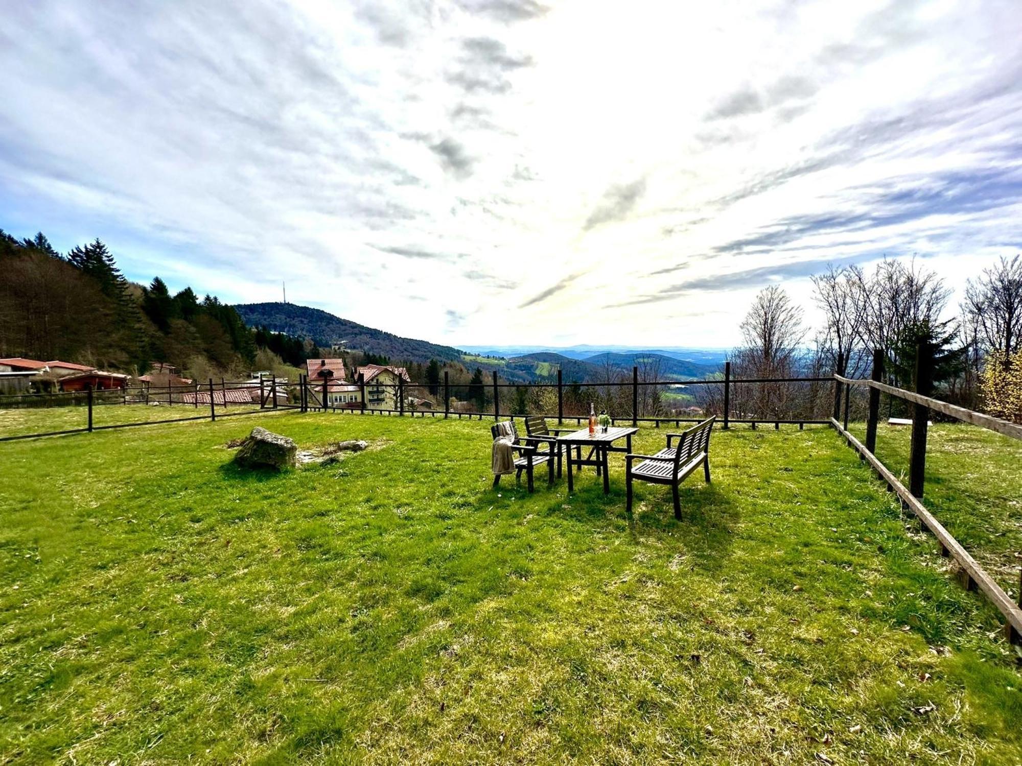Gemuetliches Alpenblick Berg-Bungalow + Grosser Garten + Netflix! Schöfweg エクステリア 写真