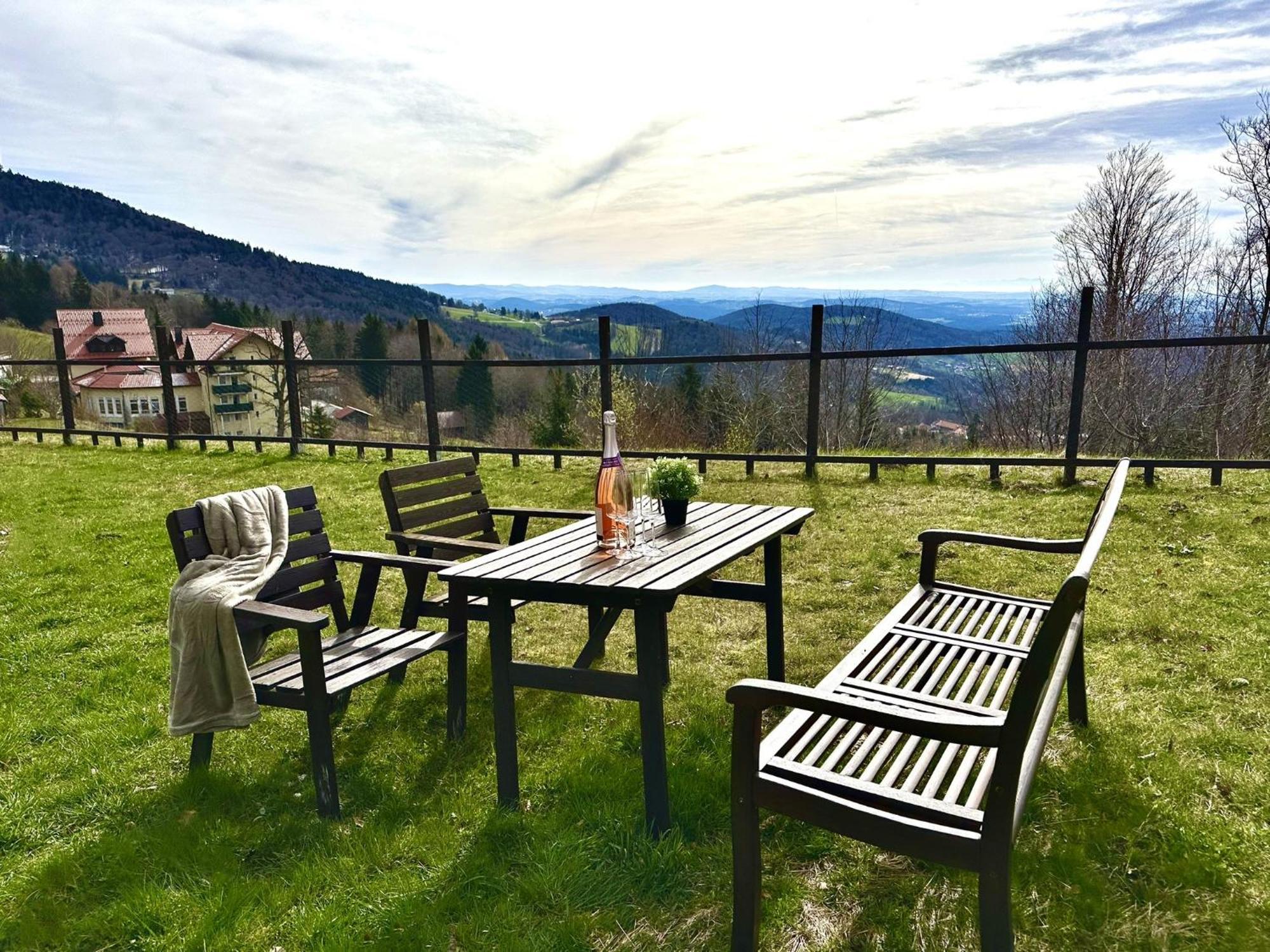 Gemuetliches Alpenblick Berg-Bungalow + Grosser Garten + Netflix! Schöfweg エクステリア 写真